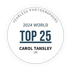 Fearless Photographer Carol Tansley Top 25 wedding photographers in 2024 Badge